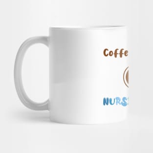 Coffee gives me nurse powers, for nurses and Coffee lovers, colorful design, coffee mug with energy icon Mug